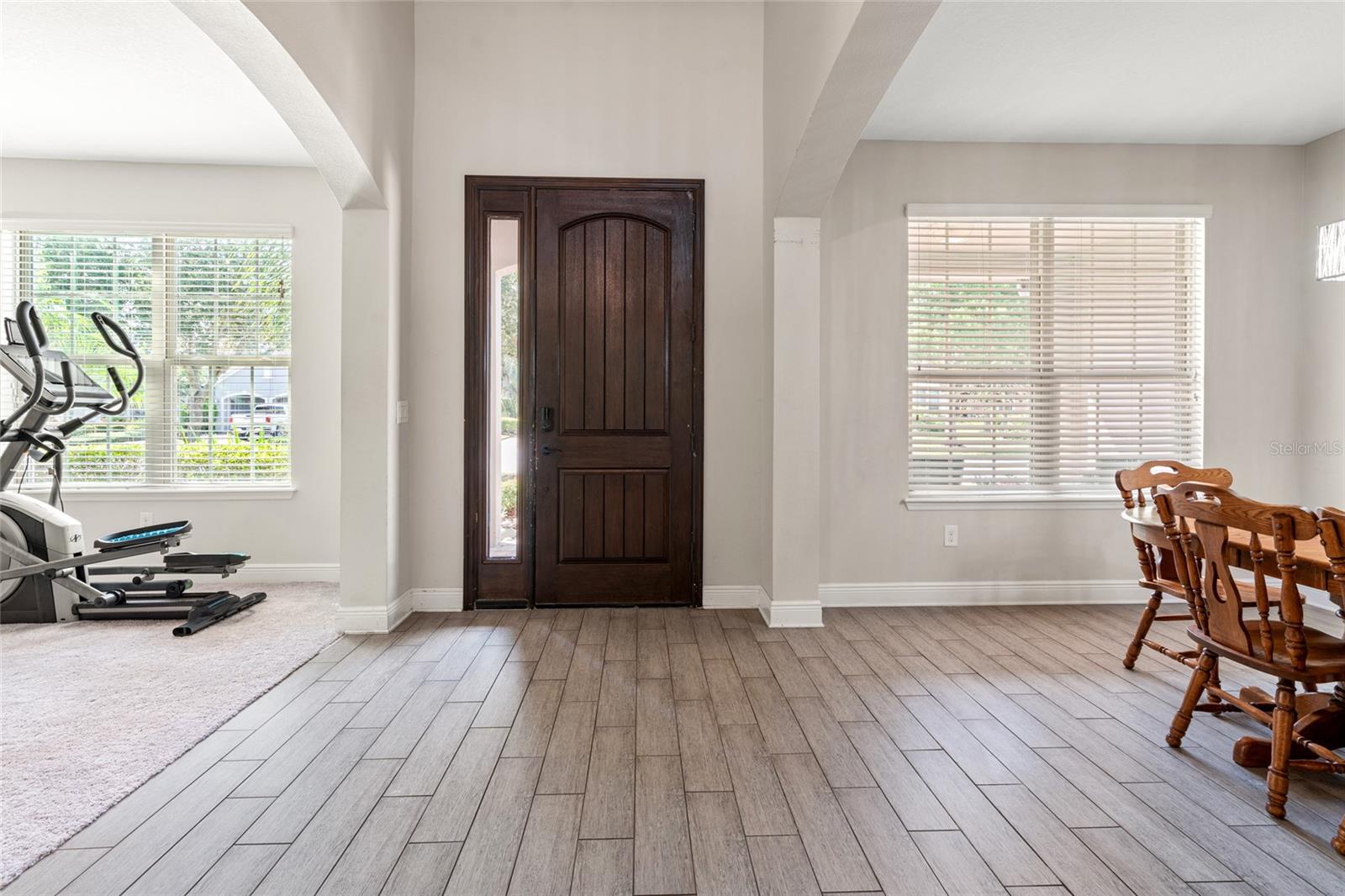 Foyer Entrance with Dining Room & Ante Room to Office
