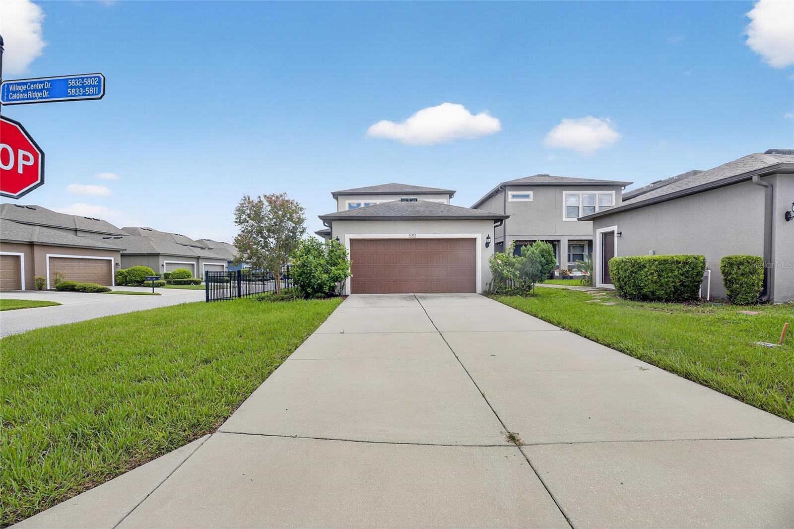 oversized driveway