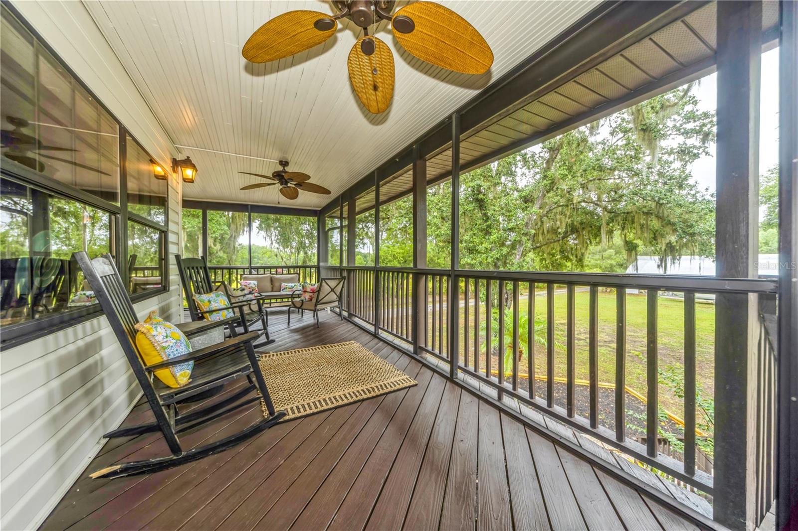 Screened front porch
