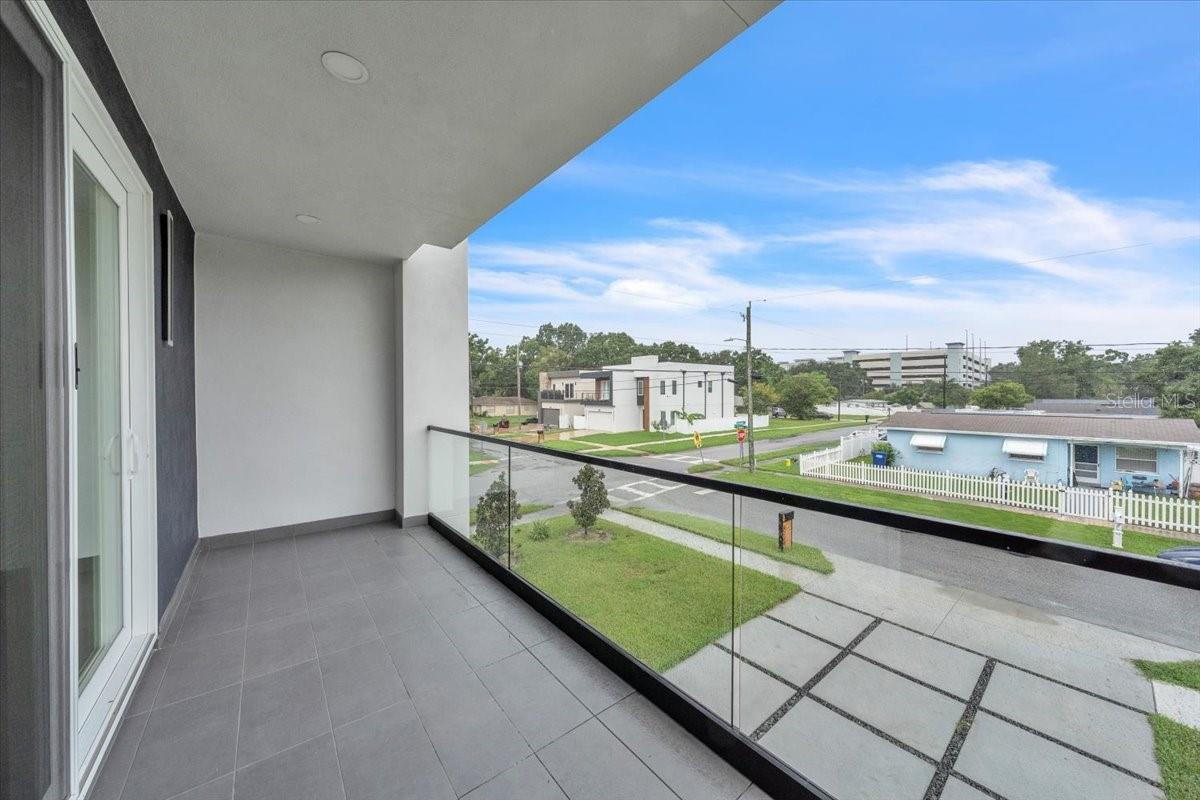 Upstairs primary balcony