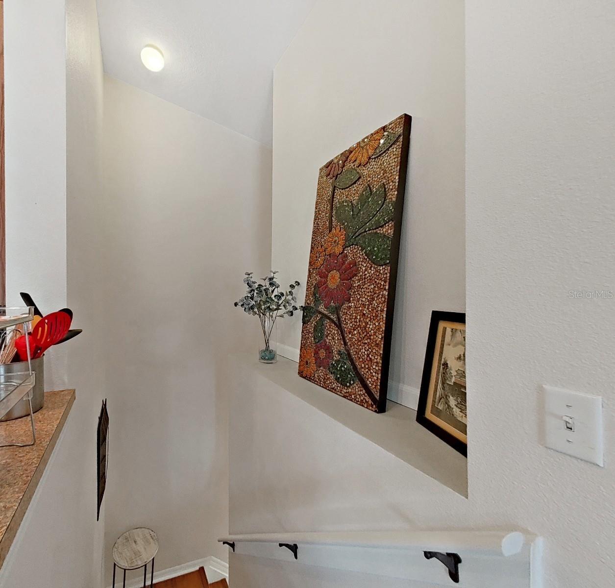 Stairway with Display Shelves