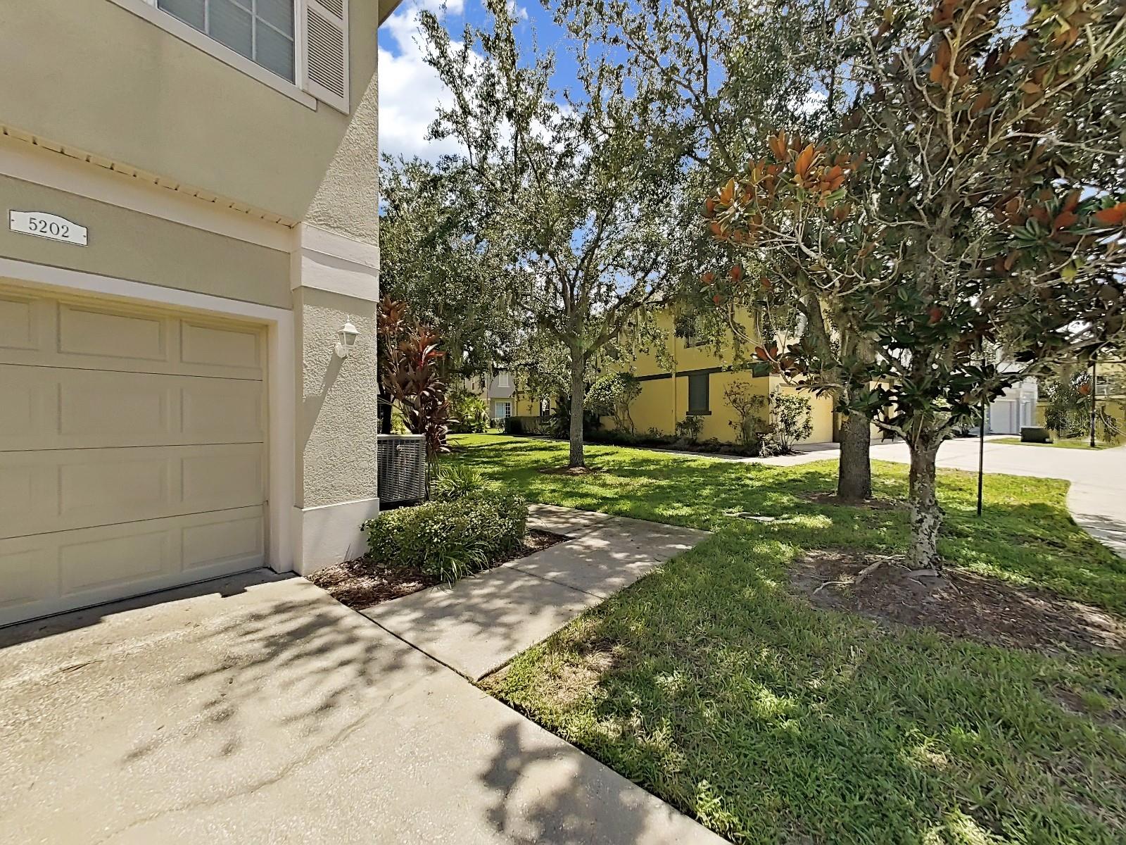 Garage & Sidewalk