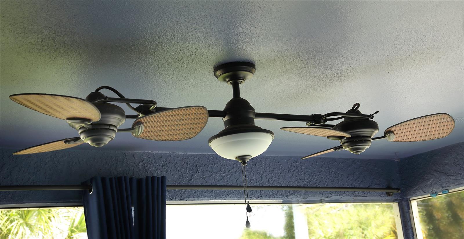 Fan on screened porch
