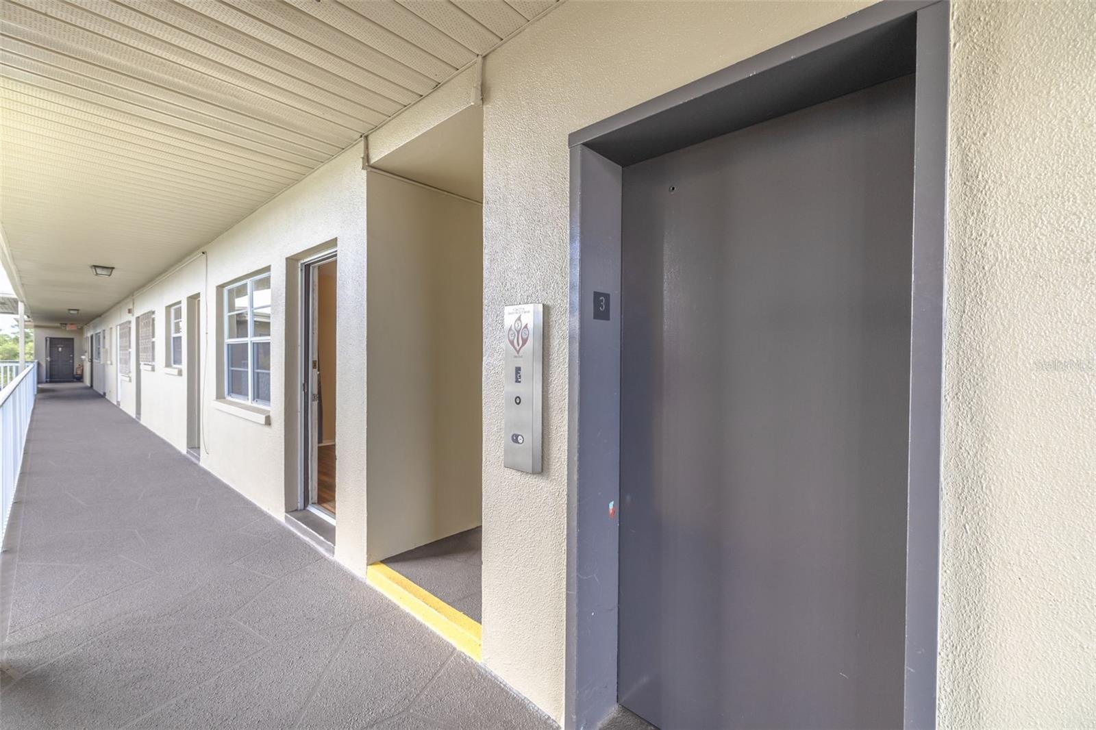 Close to elevator