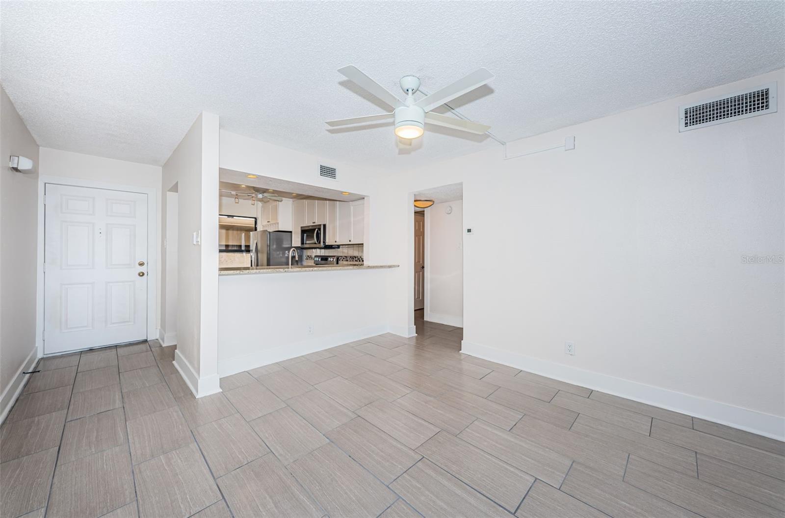 View from Main Living Area into Kitchen