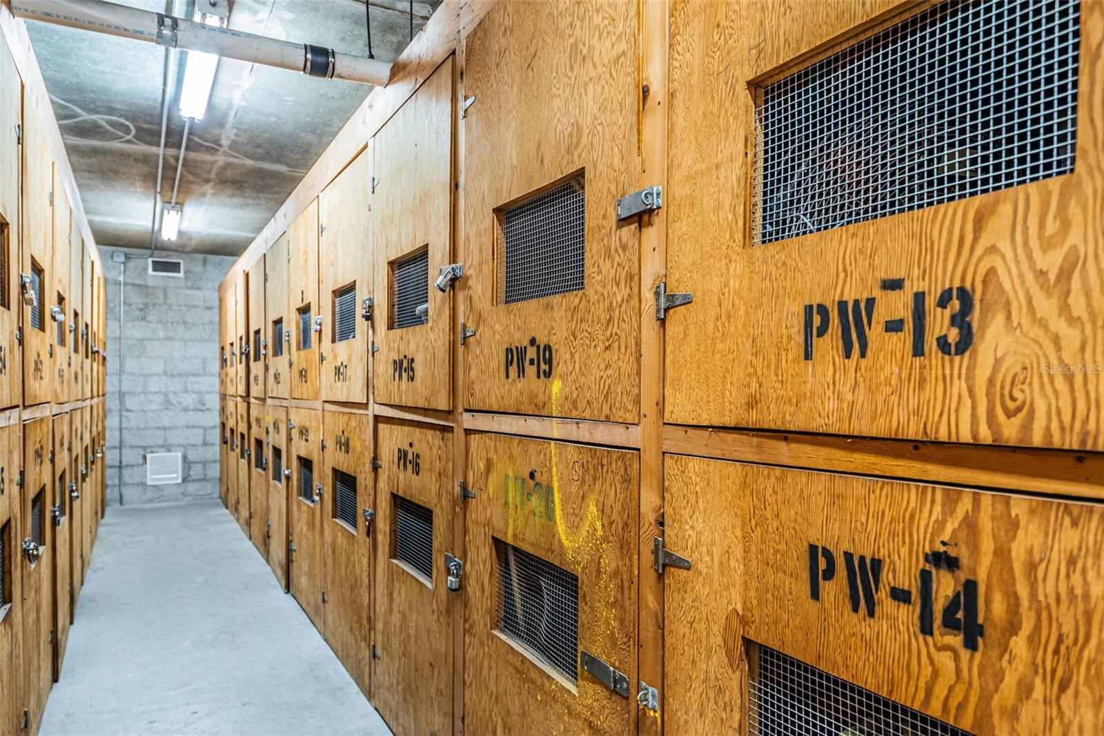Exterior Storage Room located off Upper Level Parking Area