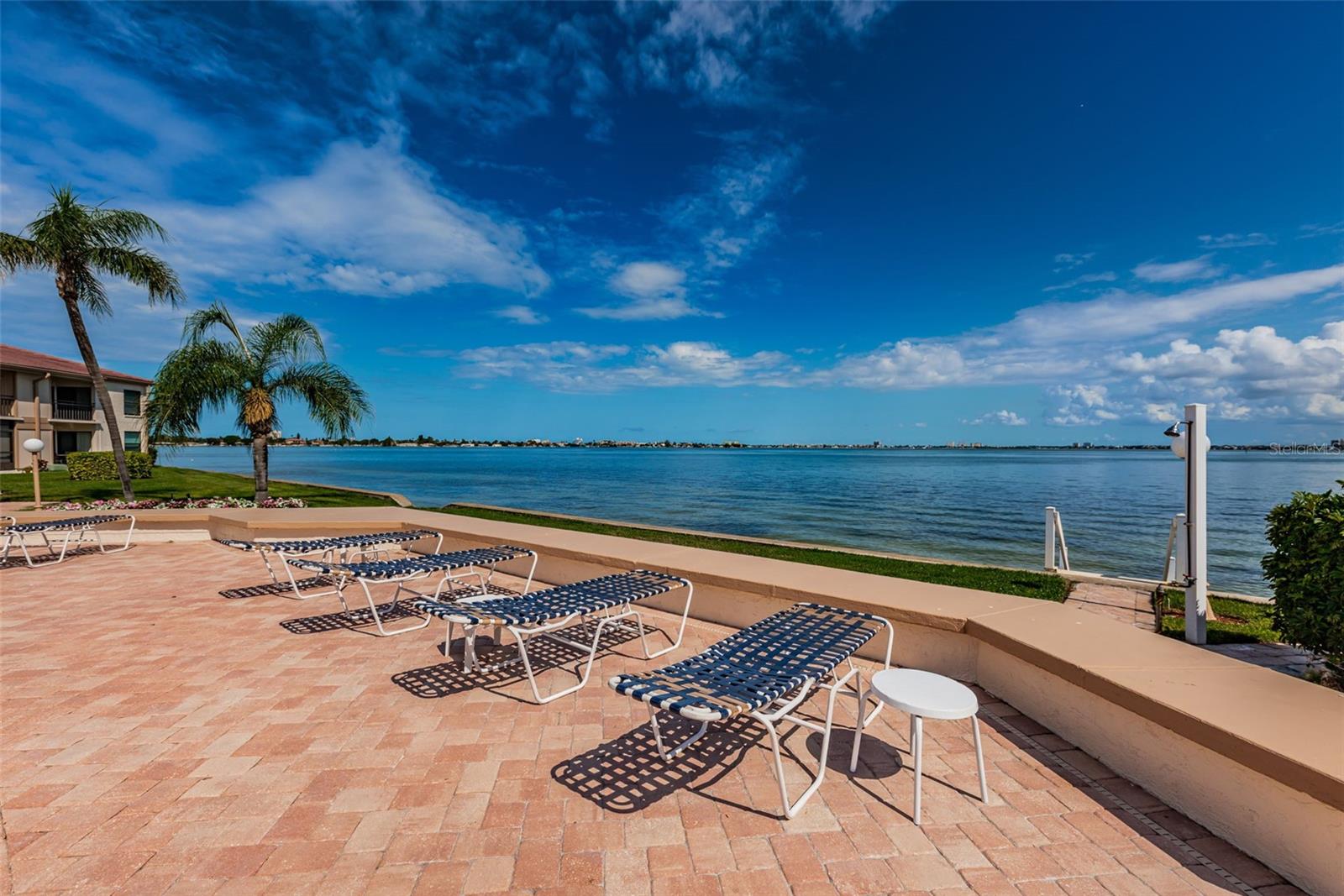 Heated Pool & Spa overlooks the Bay