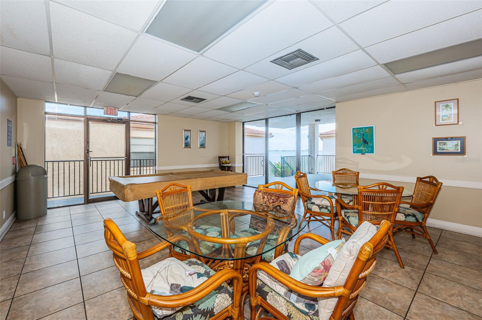 Casa I - B Building Rec Room with Water View