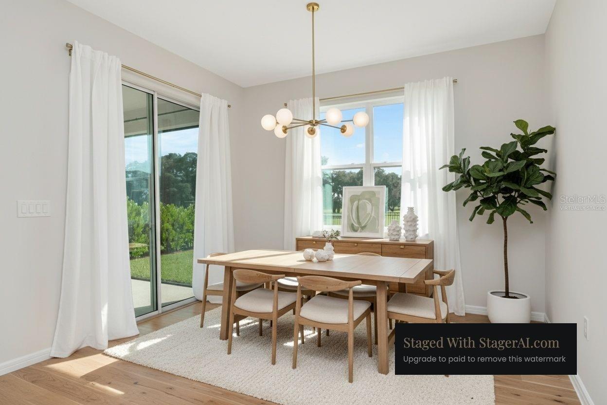 Virtually Staged Dining Room