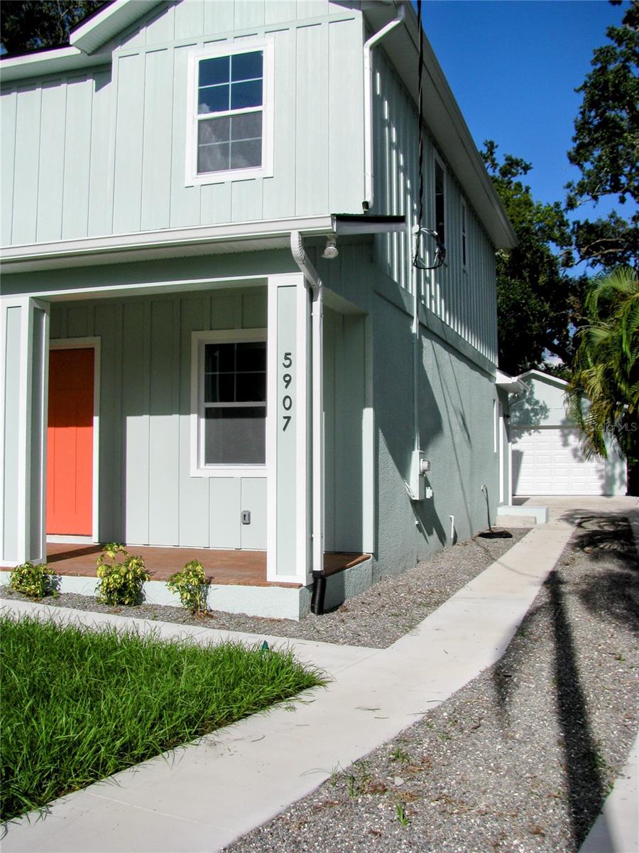 Garage driveway