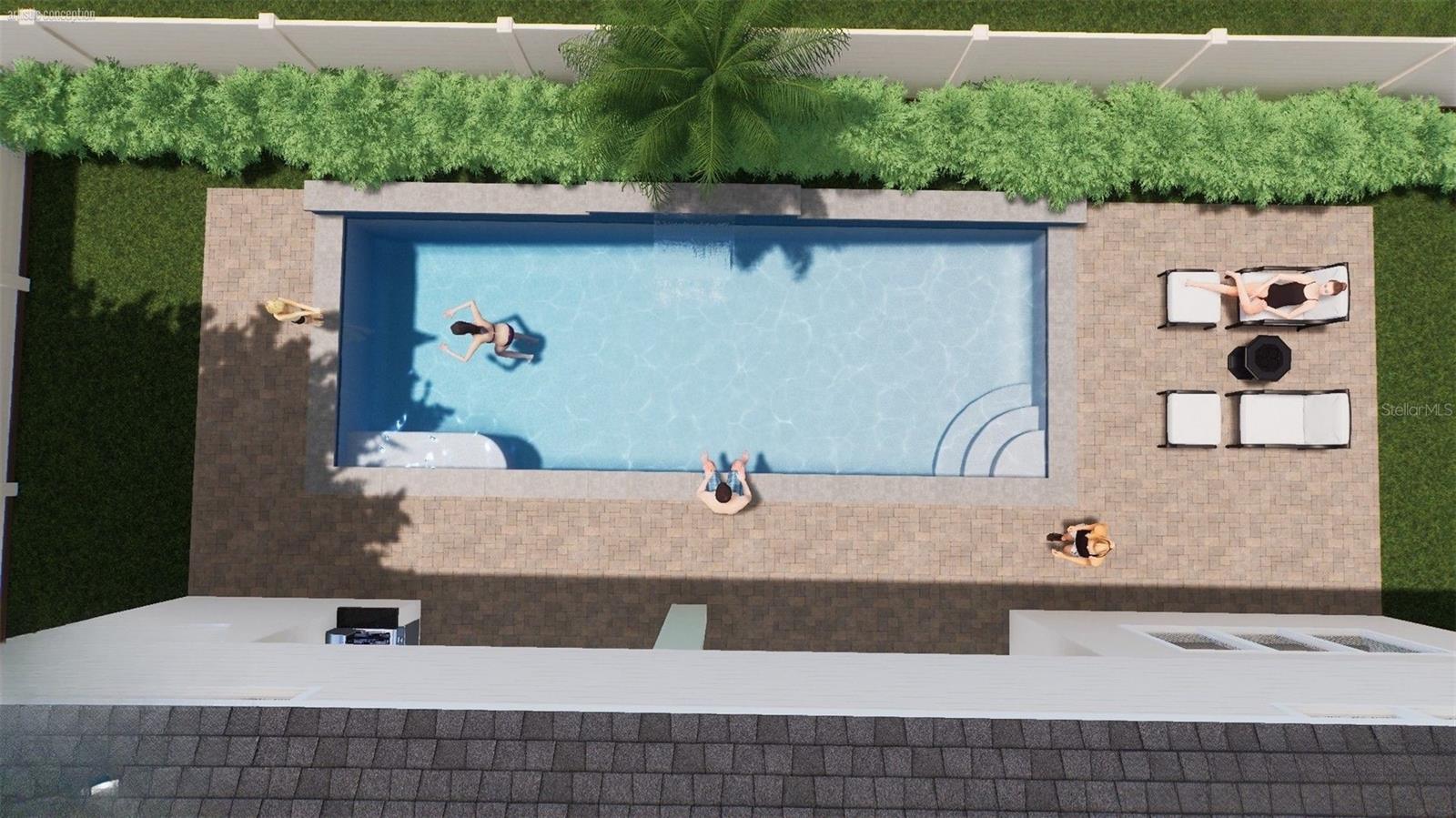 *Pool Renderings