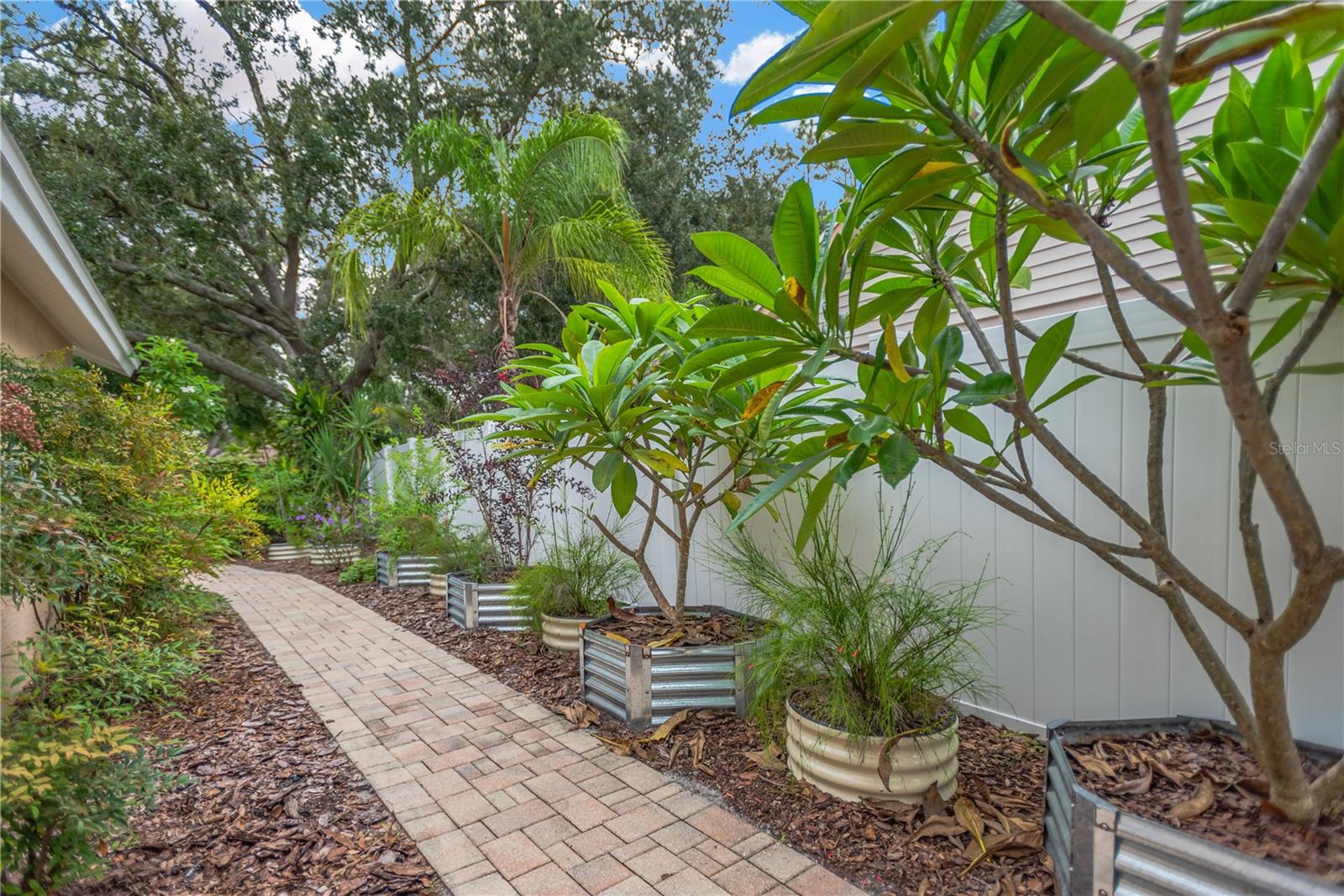 Backyard walking path