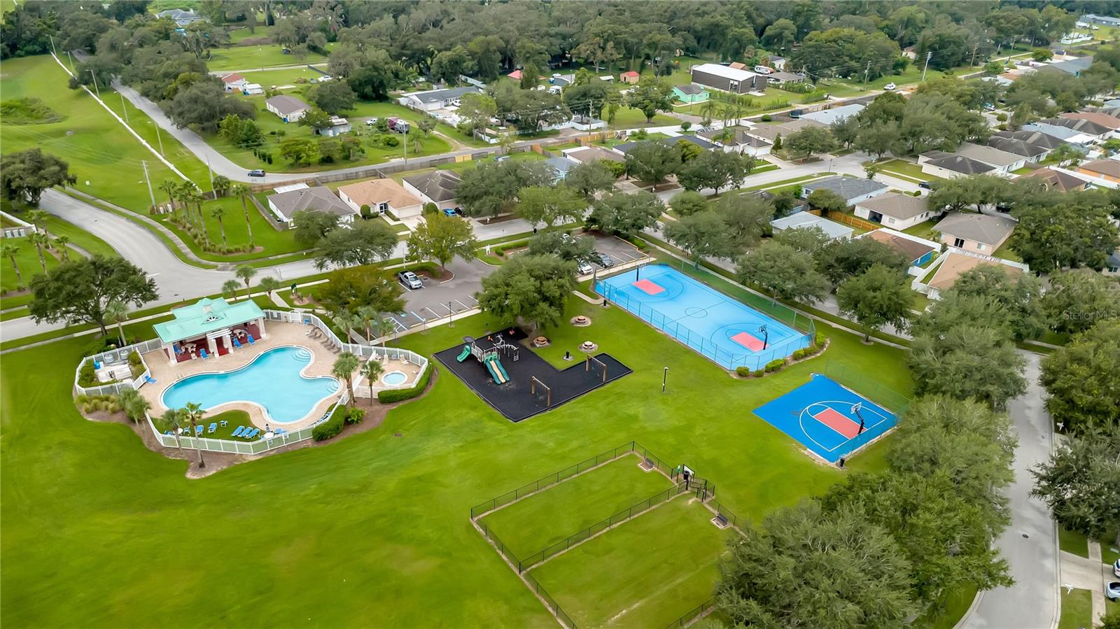 Aerial View of Amenities