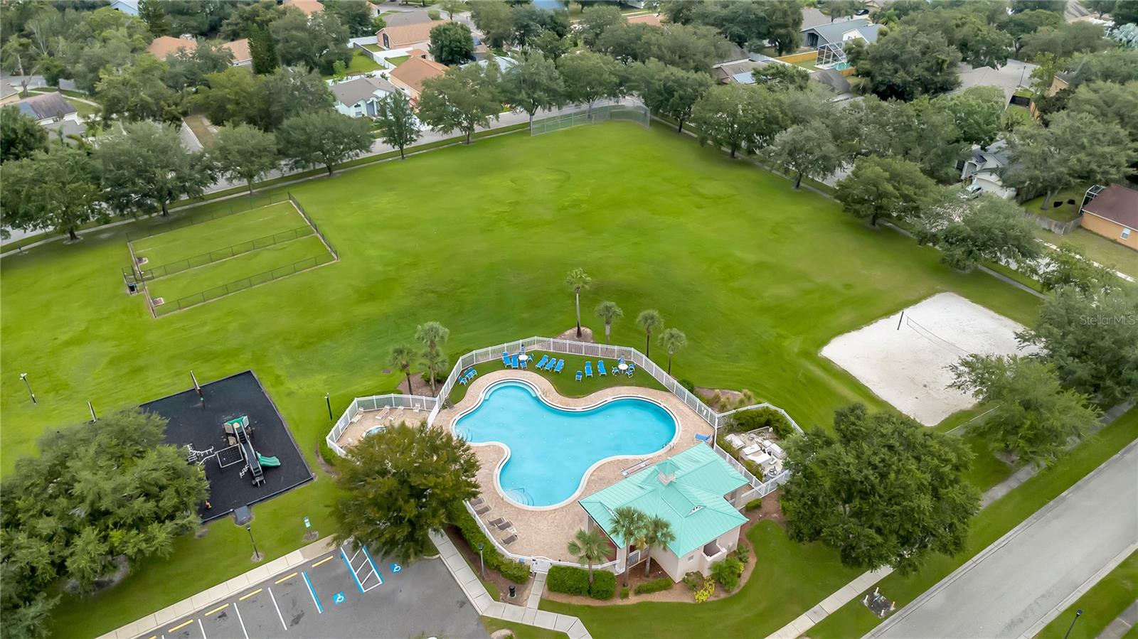 Aerial View of Amenities
