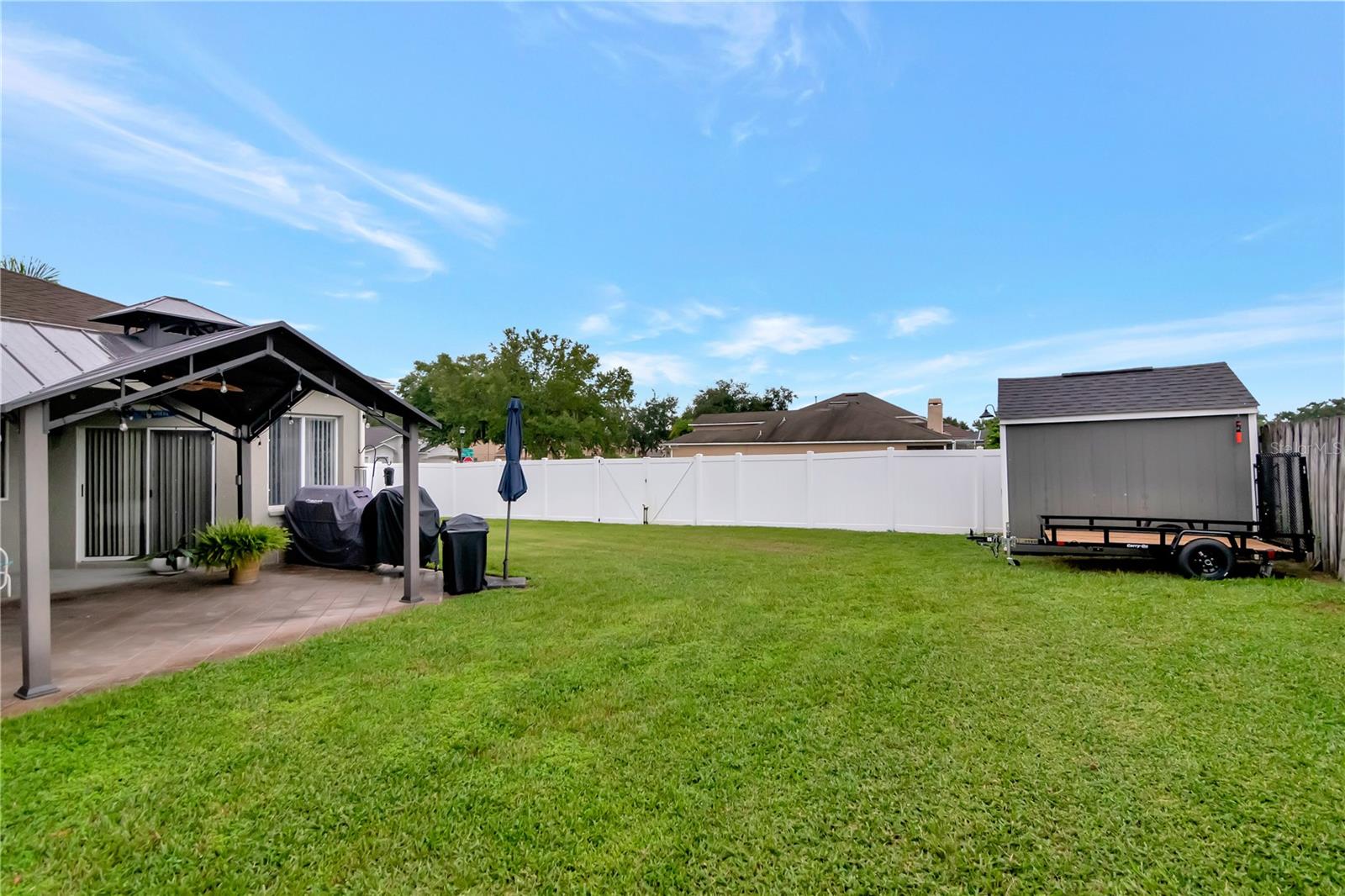 Backyard, Extended Lanai, and Shed