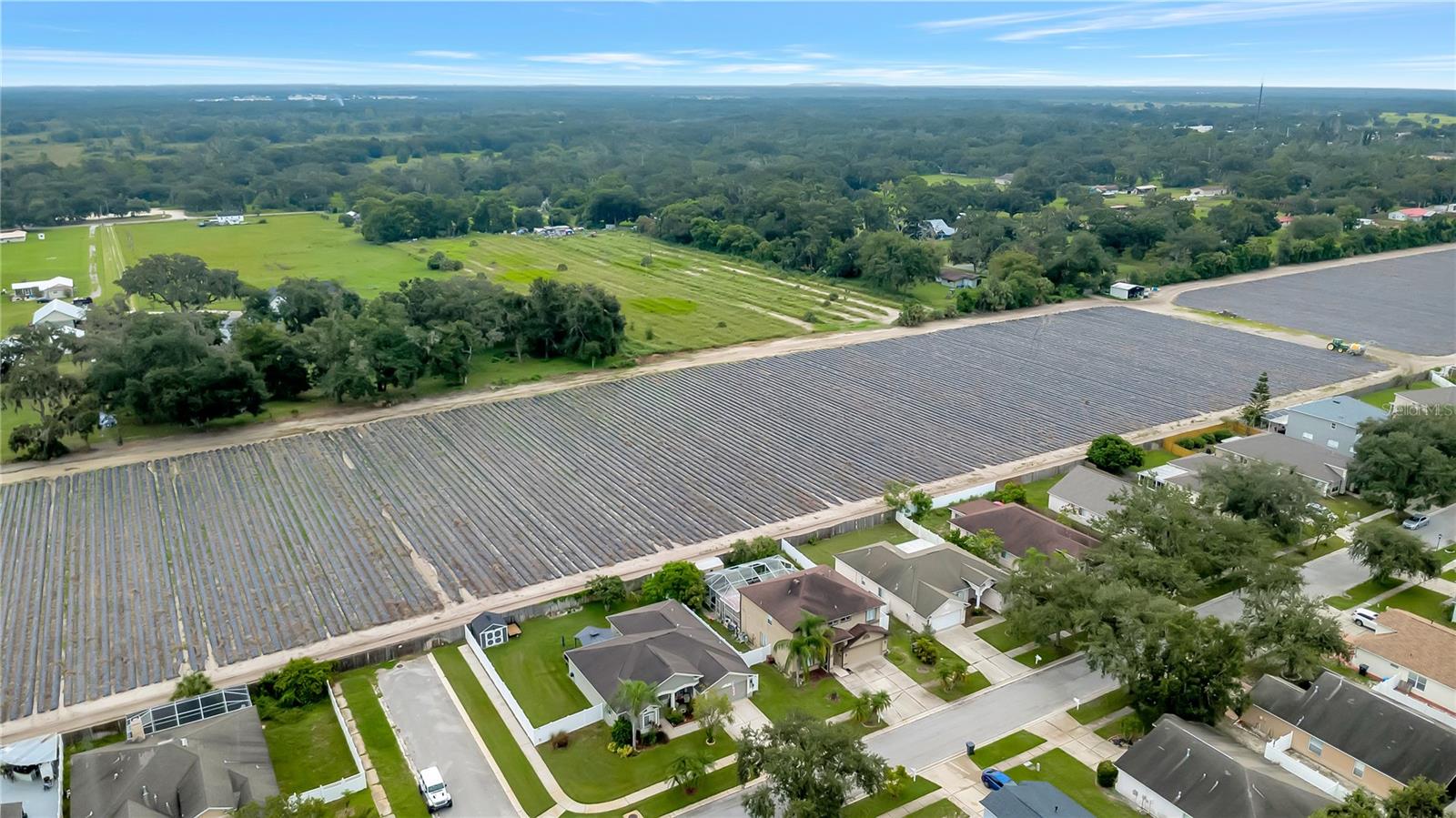 Aerial View of Home, Fully Fenced, Corner Lot