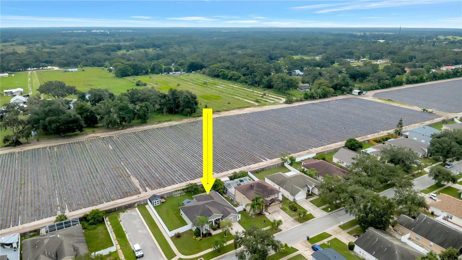 Aerial View of Home, Fully Fenced, Corner Lot