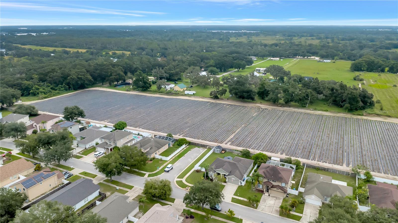 Aerial View of Home, Fully Fenced, Corner Lot