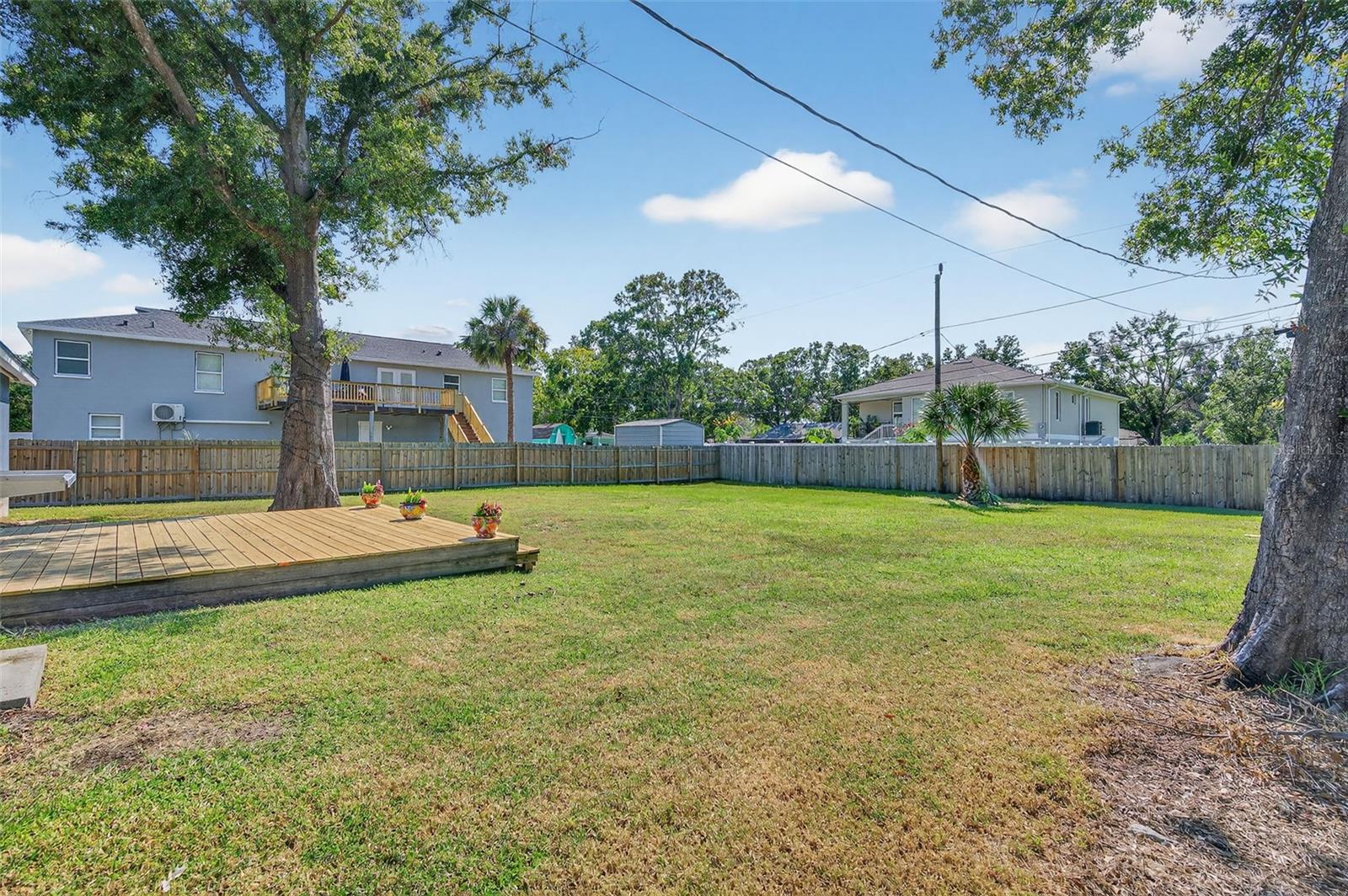 Back Yard and New Deck