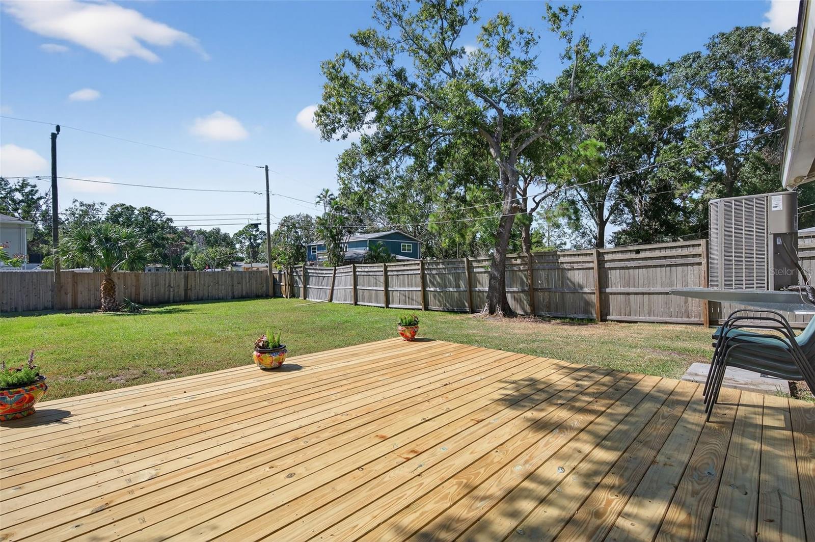 Back Yard and New Deck