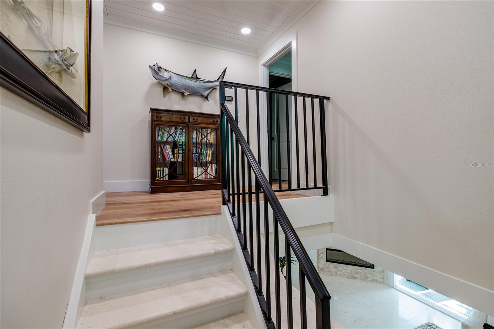 Closed riser stair with Designer finishes