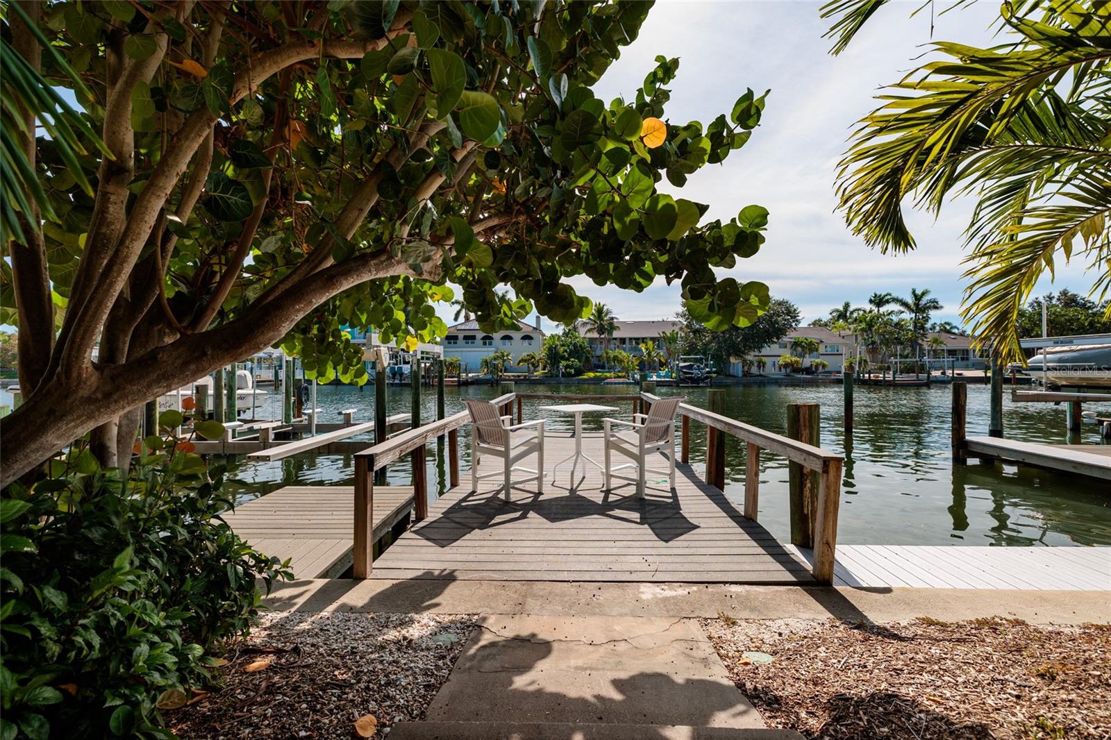 Wide waterway right outside your back door surrounded by boating and fun water toys!