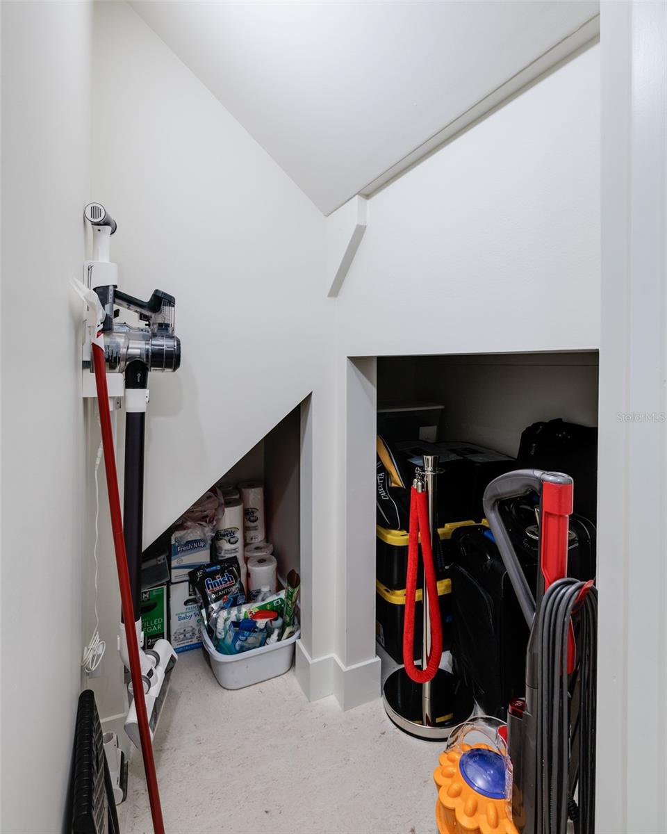 Large under stair closet