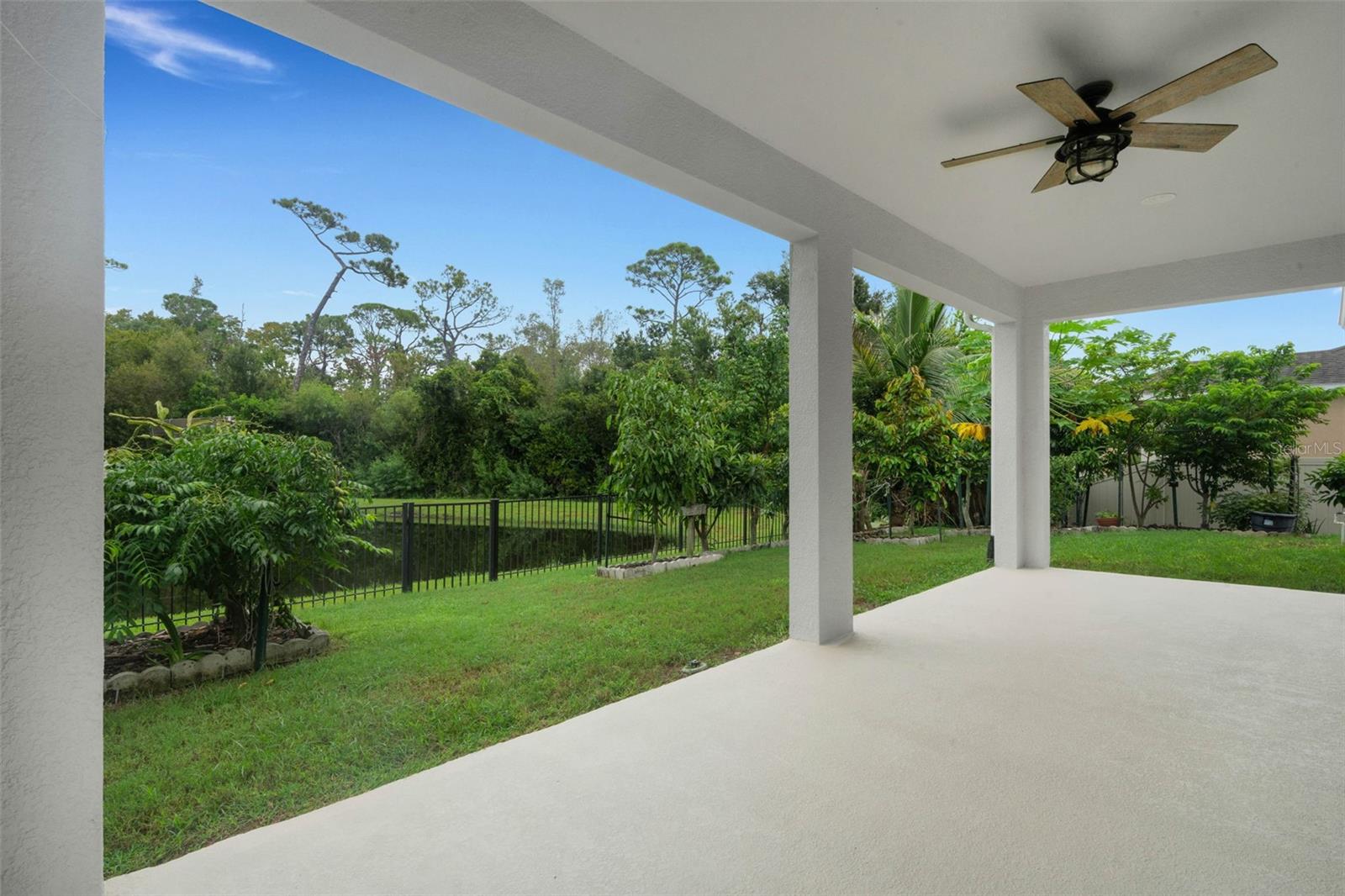 Extended Rear Lanai w/Water & Garden View