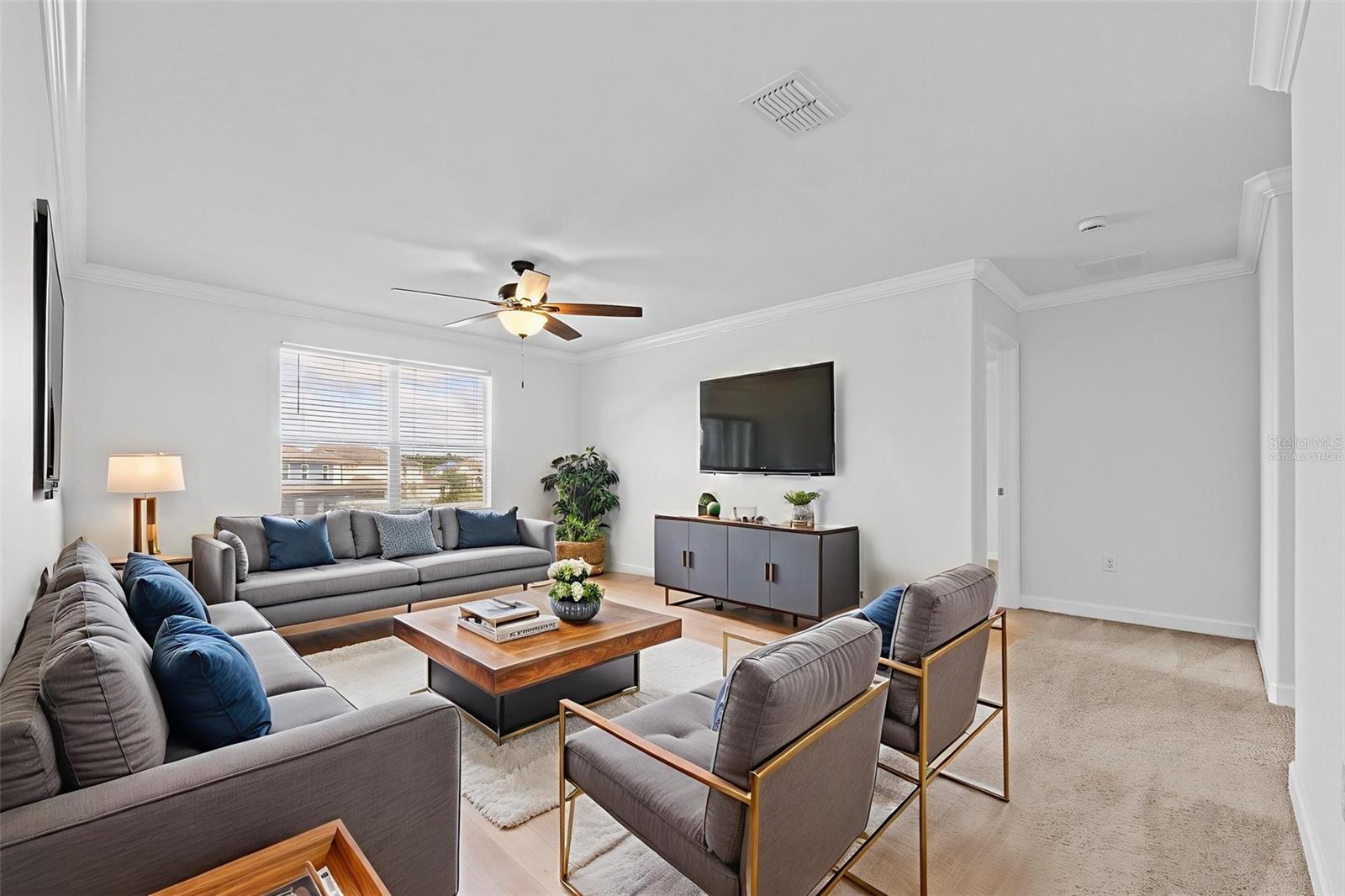 Virtually Staged Upstairs Loft