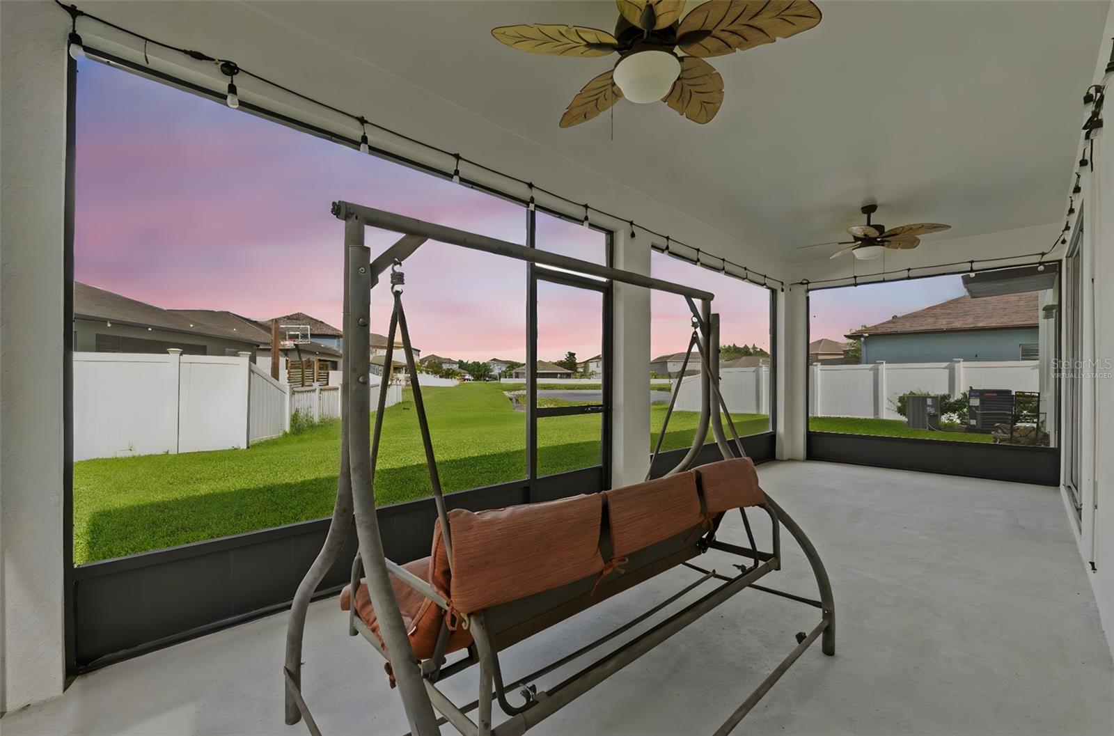 Virtually Staged Back Patio