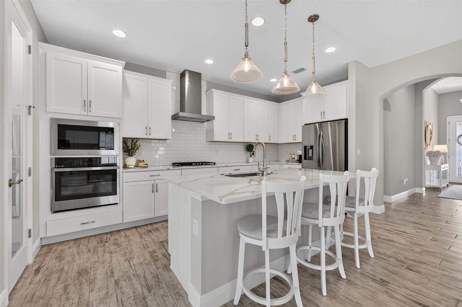 Large kitchen island