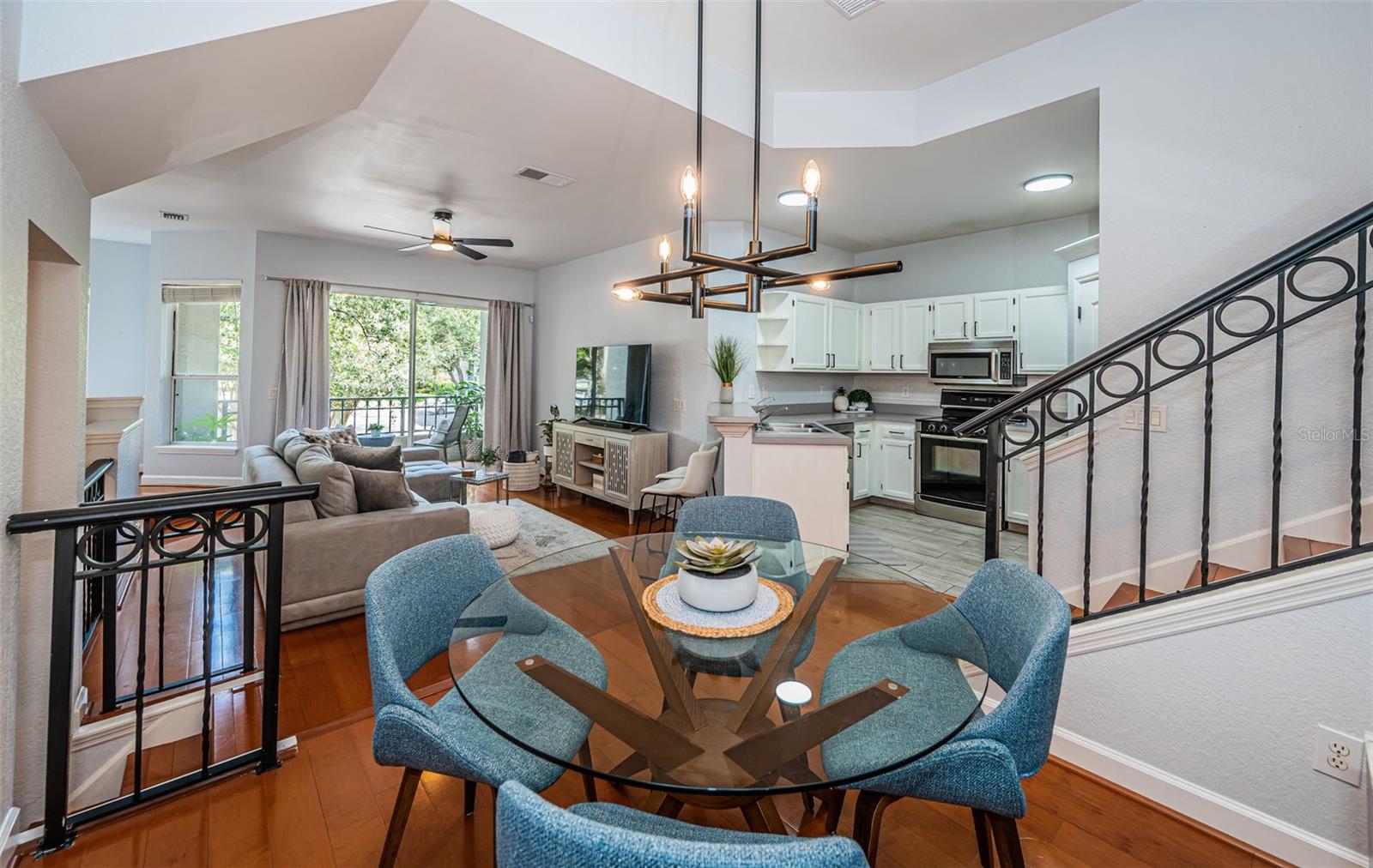 Family Room open to Dining Area