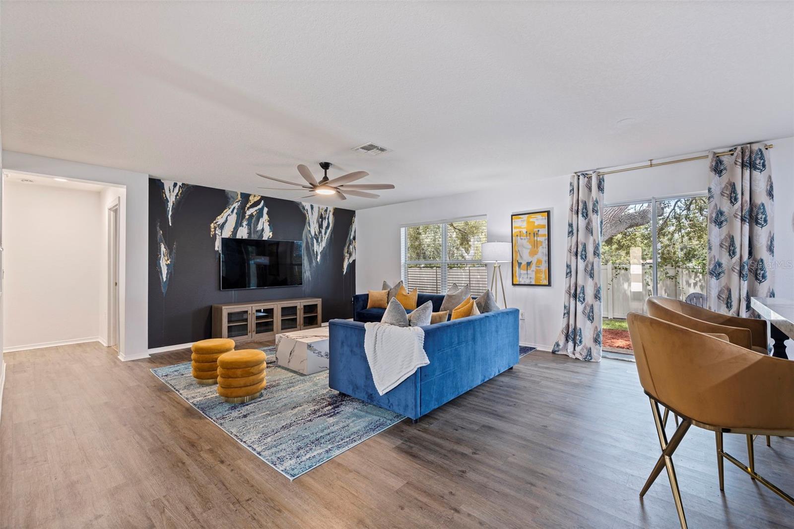 Open family room