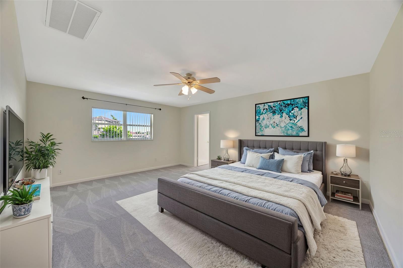 Virtually Staged Bedroom