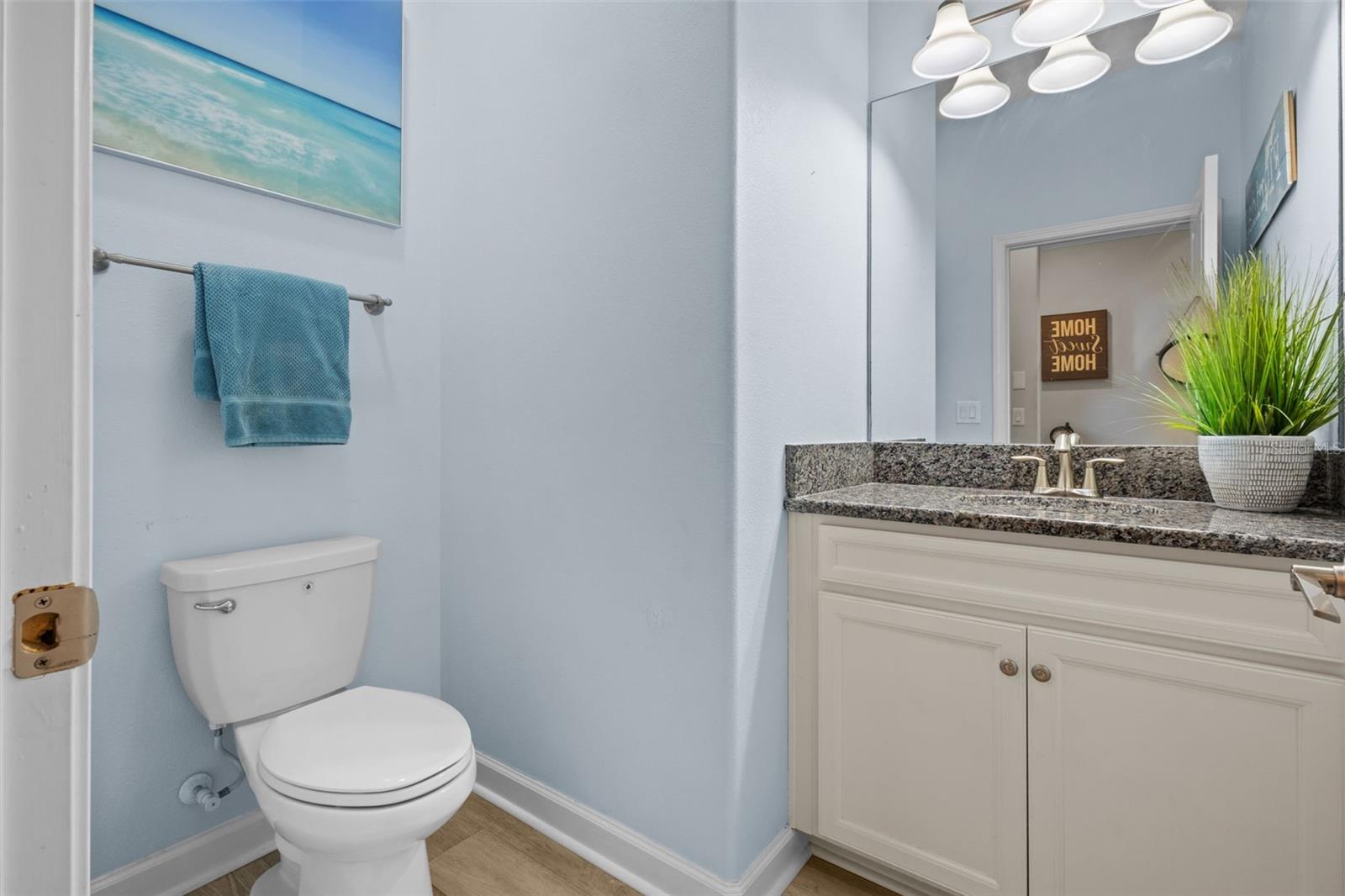 Downstairs half bath