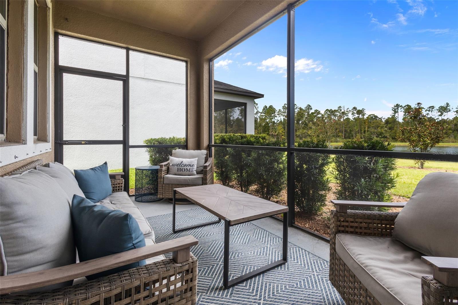 Screened covered rear lanai