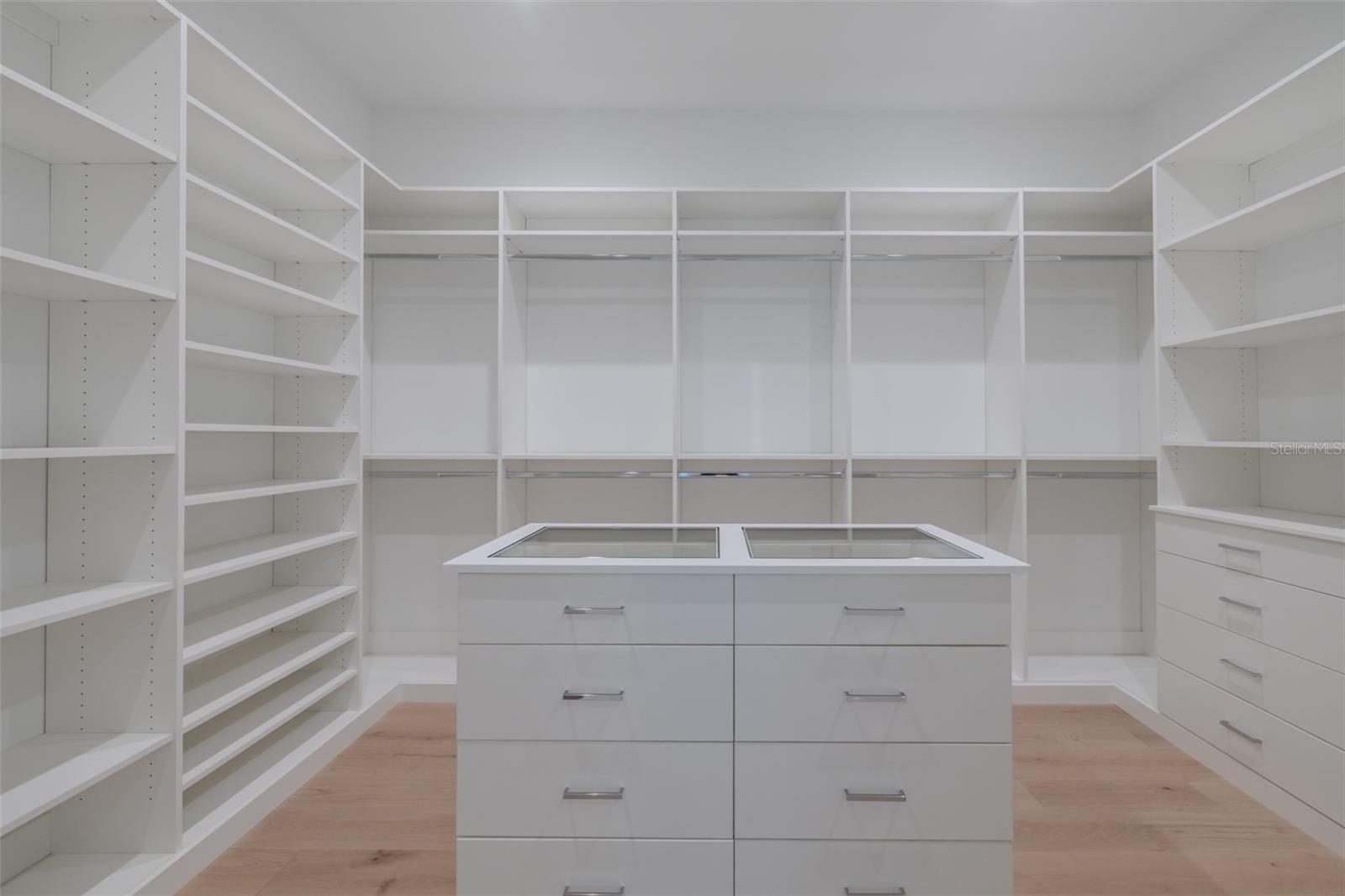 Primary closet