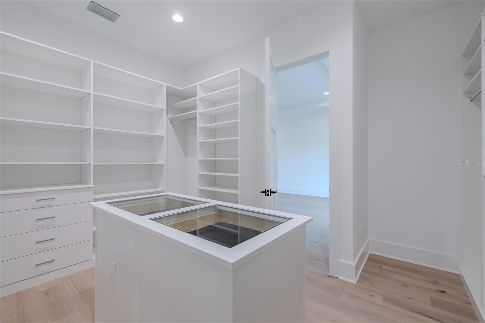 Primary closet