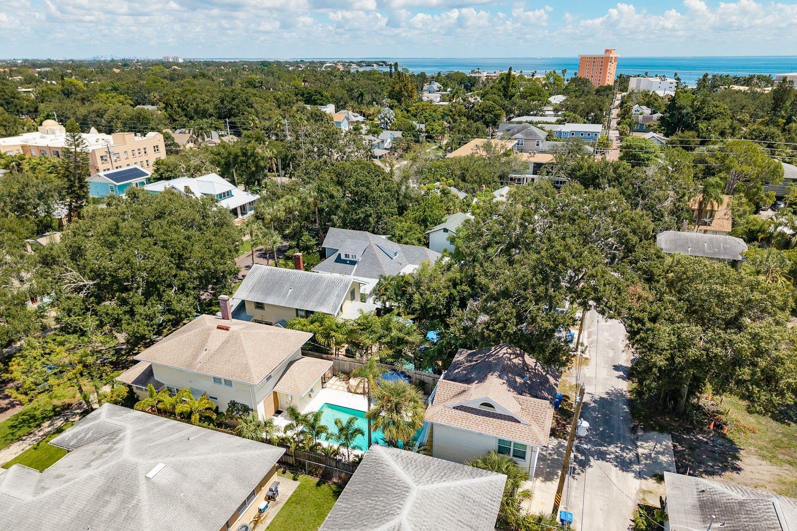 AERIAL OF NEIGHBORHOOD