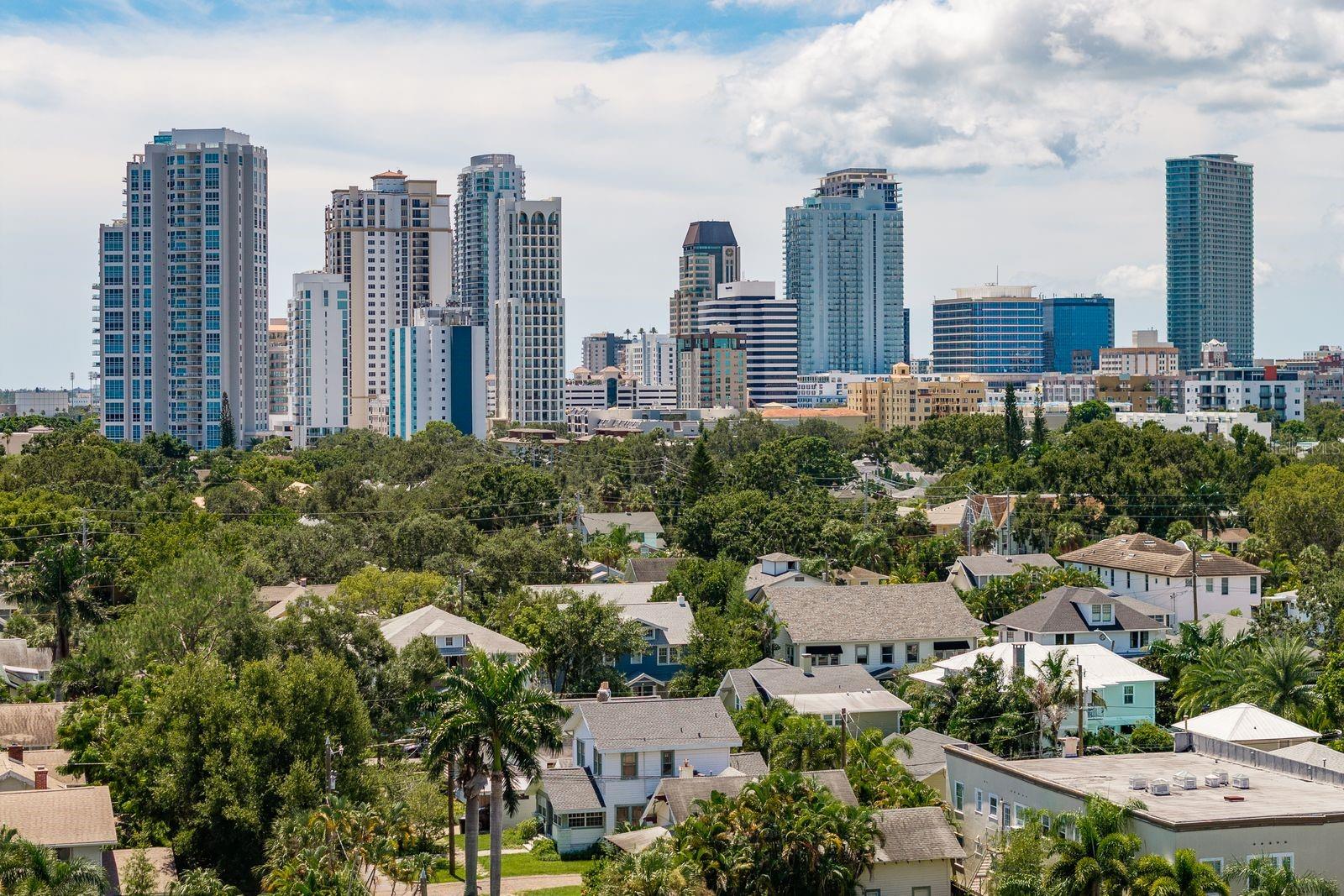 AERIAL OF NEIGHBORHOOD