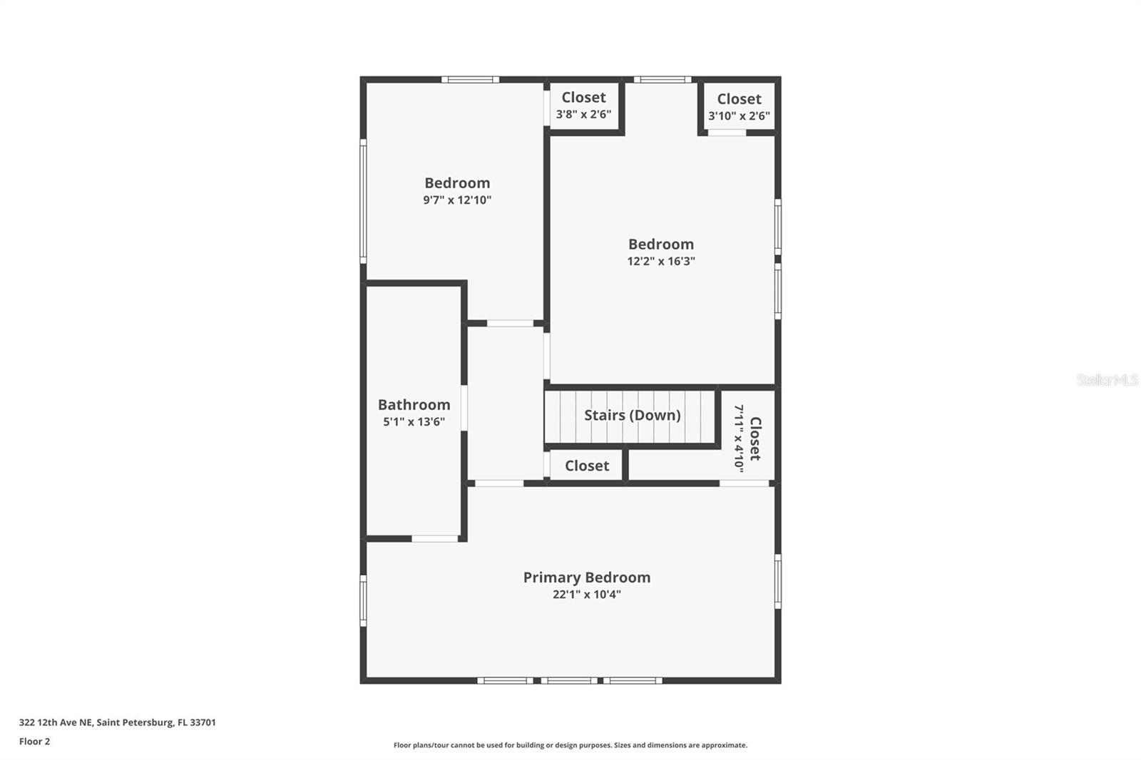 2nd Story Main Home Floor Plan