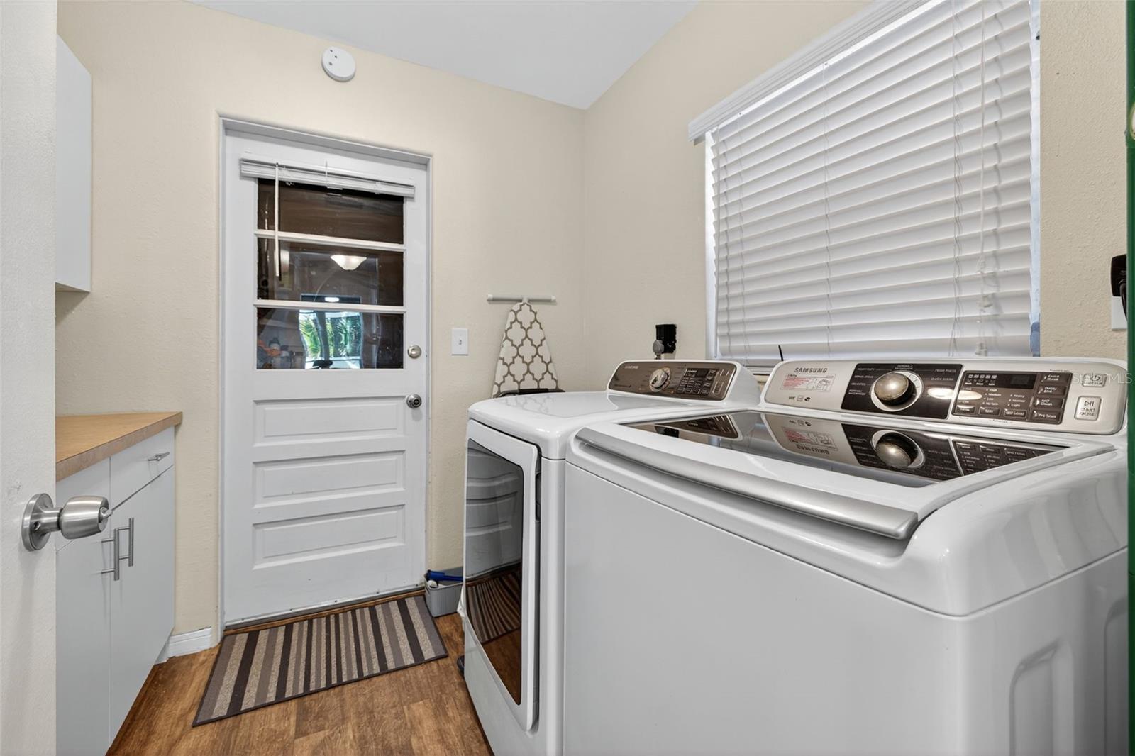 Spacious laundry room