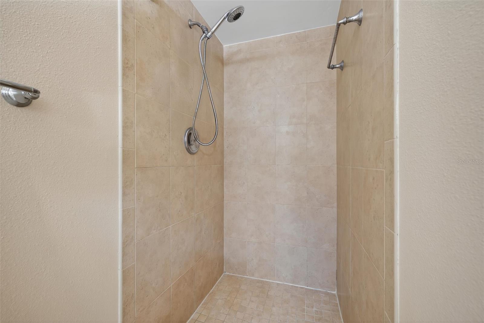 Primary walk-in shower
