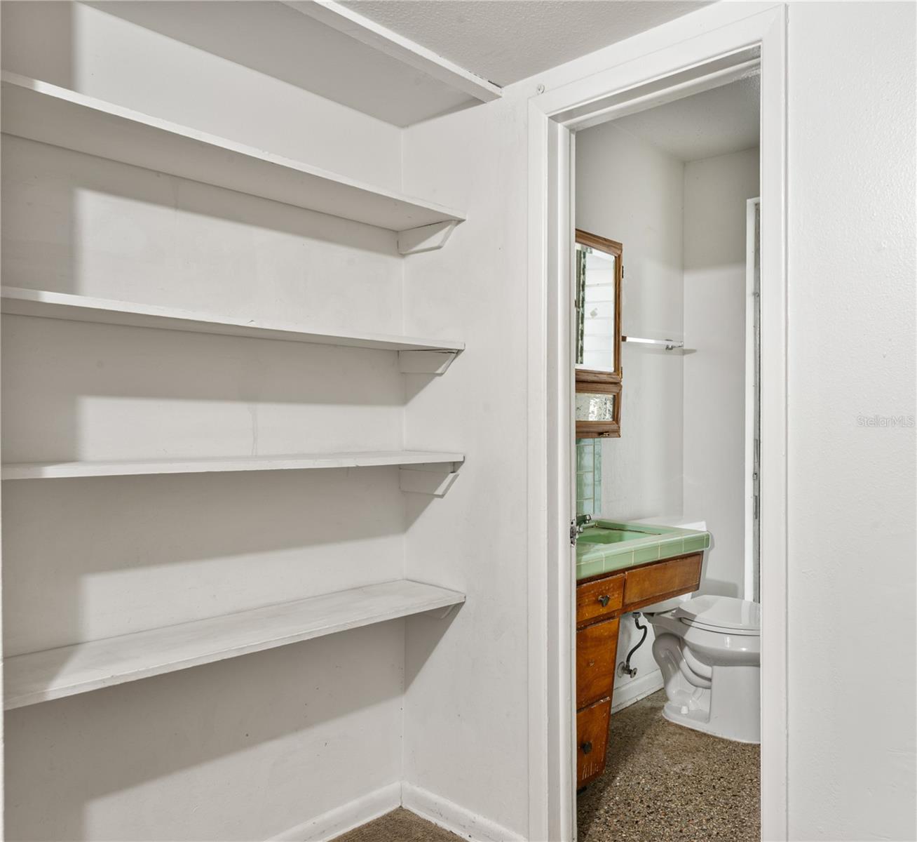 Hallway and second bathroom