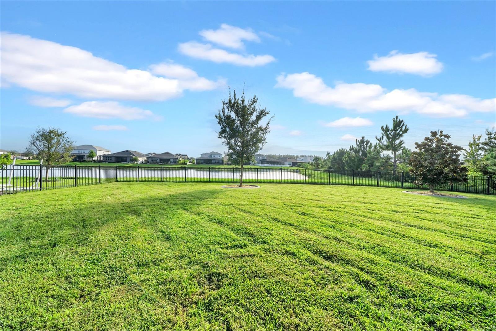 Pond and conservation land offering both privacy and picturesque views