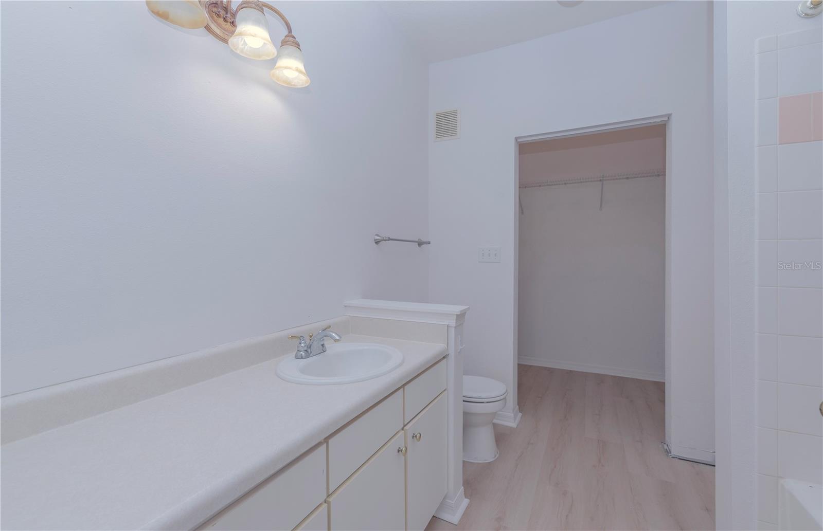 Walk-in closet.