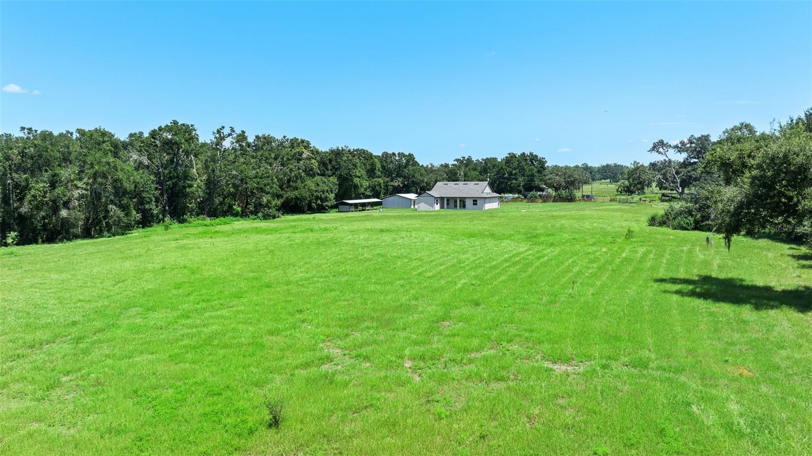 west end of property looking east