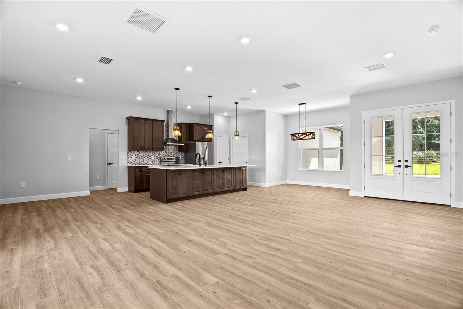 view of kitchen from living room