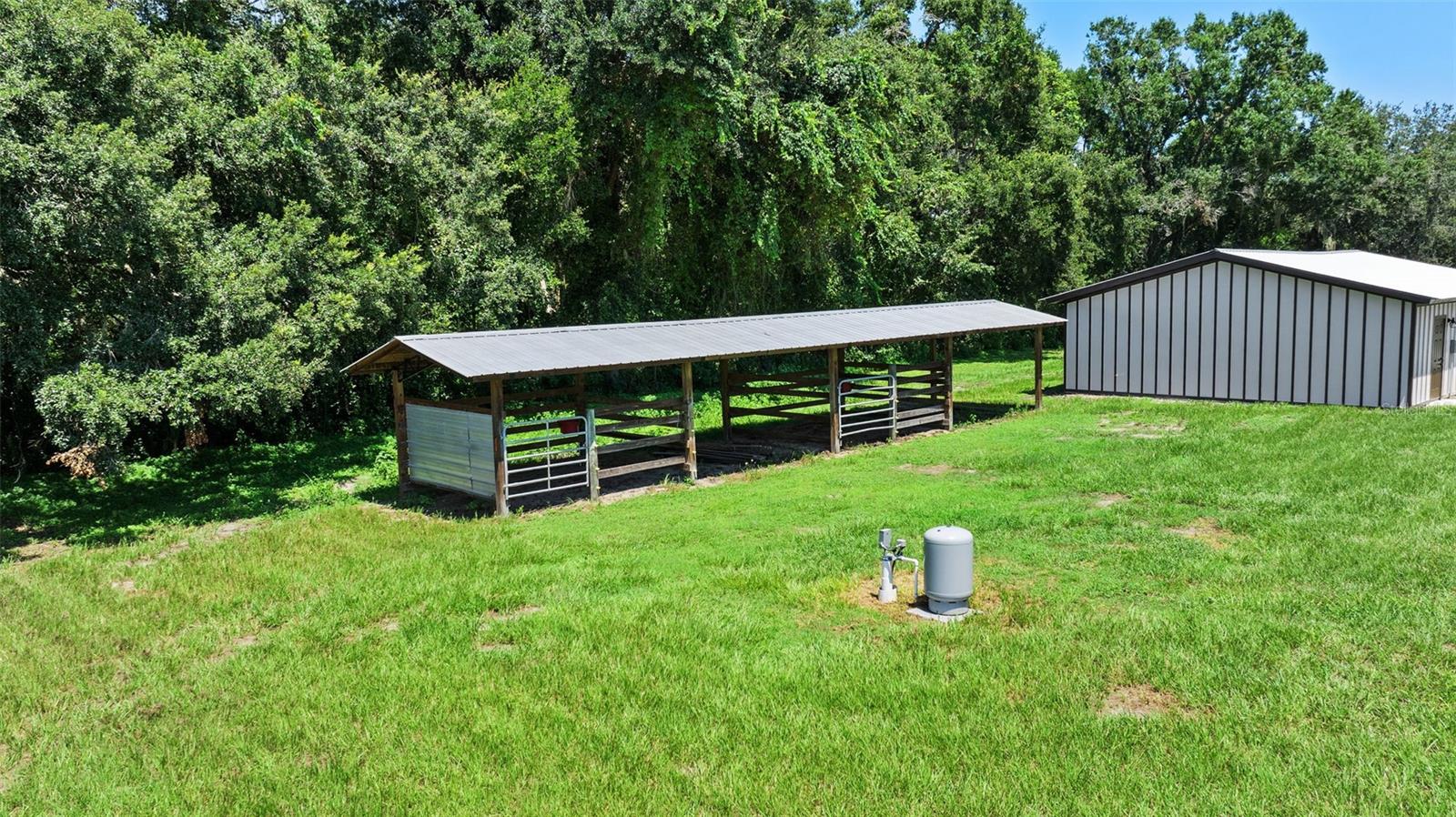 open pole barn