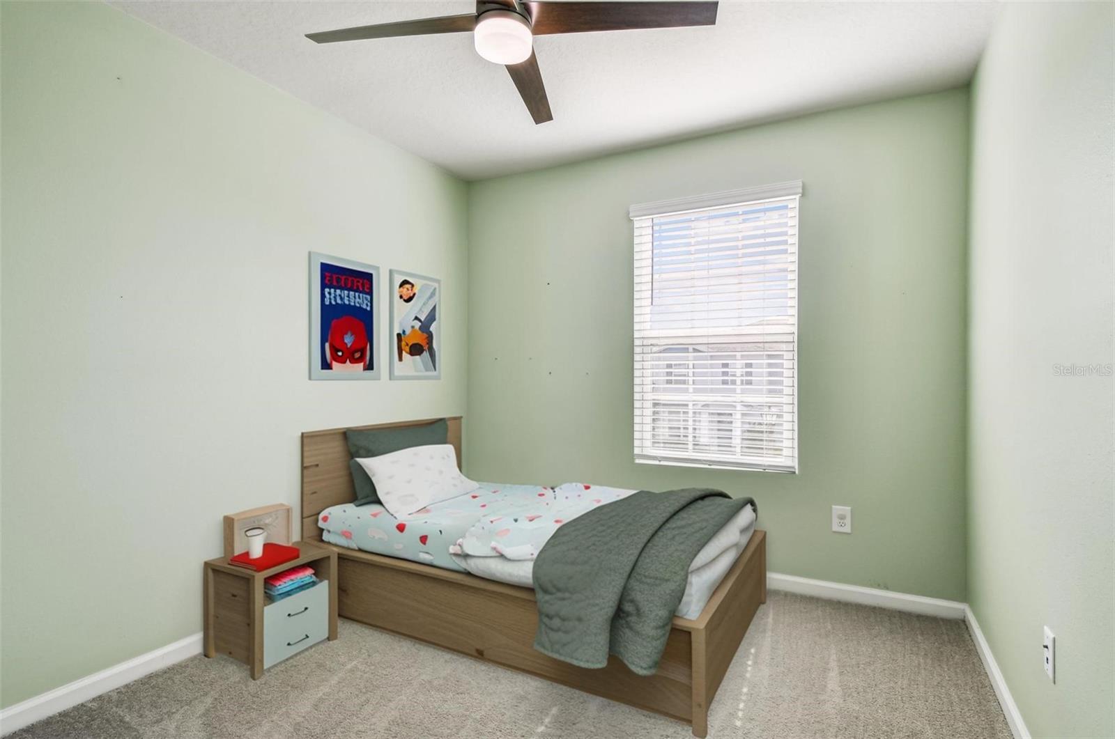 Virtual Staged Option #1 Bedroom